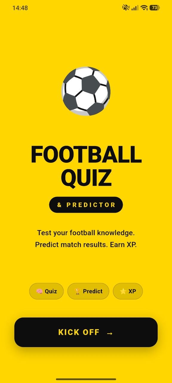 Planetaw365 Soccer Quiz dashboard